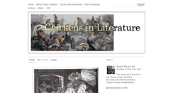 Desktop Screenshot of chickensinliterature.com